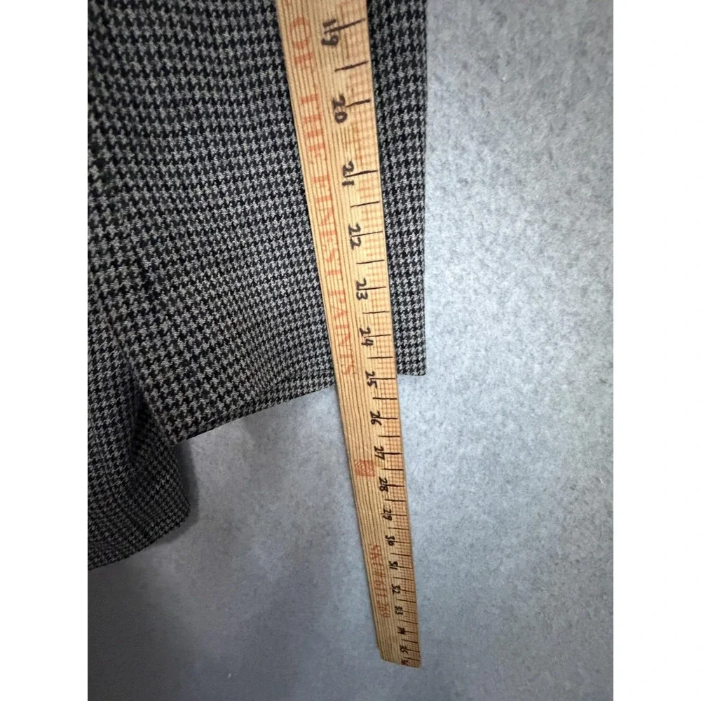 Chaps Ralph Lauren Blazer Sport Coat Mens 44L Gray Wool Check‎ Tweed Jacket